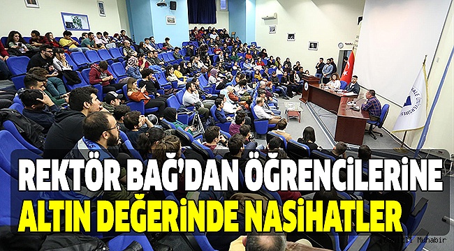 REKTÖR BAĞ, ‘Bİ KAHVE SOHBETİ’NİN KONUĞU OLDU