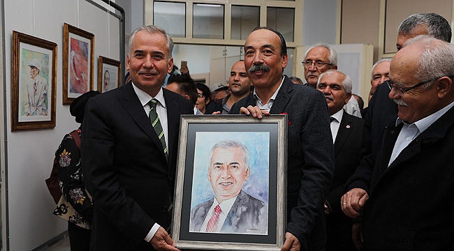 Ressam Hakkı Uslu resim sergisi açıldı