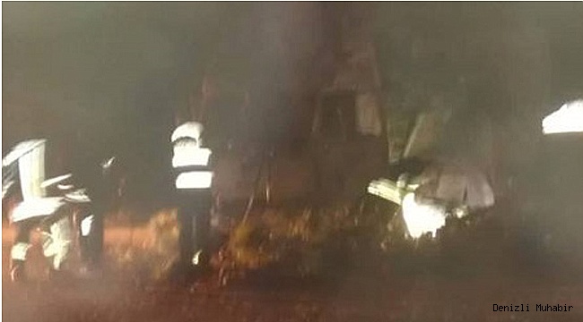 ACIPAYAM'DA KAMYONET YOLDAN ÇIKTI