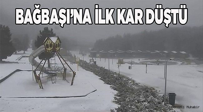 BAĞBAŞI BEYAZA BÜRÜNDÜ
