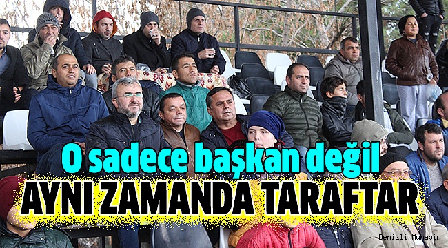 BAŞKAN AKCAN MAÇI TARAFTARLARLA İZLEDİ