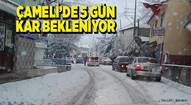 Çameli'de 5 gün kar bekleniyor