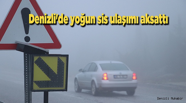 Denizli'de yoğun sis ulaşımı aksattı