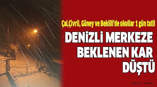 İŞTE KAR TATİLİ OLAN OKULLAR!
