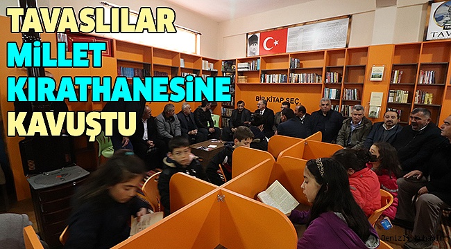 MİLLET KIRATHANESİNE KAVUŞAN İLK İLÇE OLDU