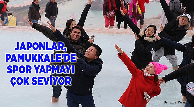 Pamukkale'de hafta sonu yoğunluğu