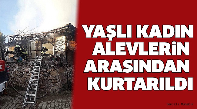 SOBADAN ÇIKAN KIVILCIM TÜM EVİ YAKTI