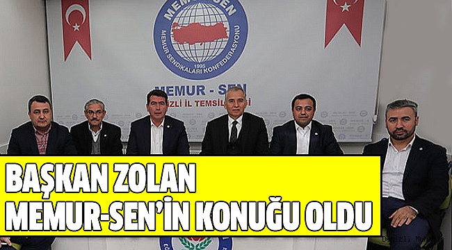 BAŞKAN ZOLAN MEMUR-SEN'i ZİYARET ETTİ