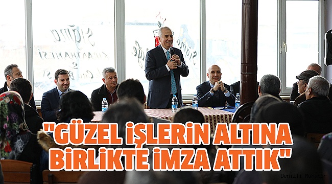 BAŞKAN ZOLAN SARAYKÖYLÜLERLE KUCAKLAŞTI