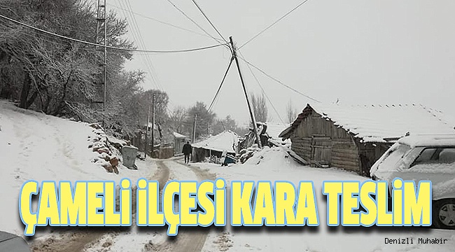 BEKLENEN KAR YAĞIŞI ÇAMELİ’DEN BAŞLADI