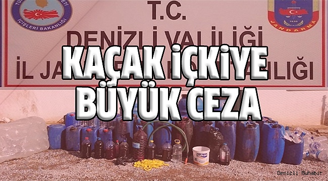 BİN 100 LİTRE KAÇAK İÇKİ ELE GEÇİRİLDİ