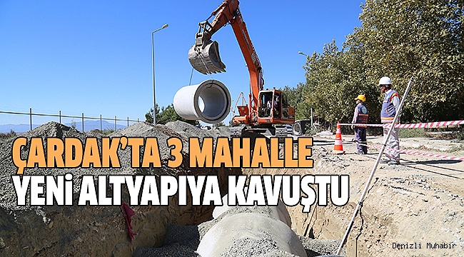 BÜYÜKŞEHİR’DEN ÇARDAK’A ALTYAPI HİZMETİ