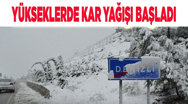 Cankurtaran'da Kar Yağışı Başladı