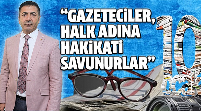 DTO BAŞKANI ERDOĞAN’DAN 10 OCAK MESAJI