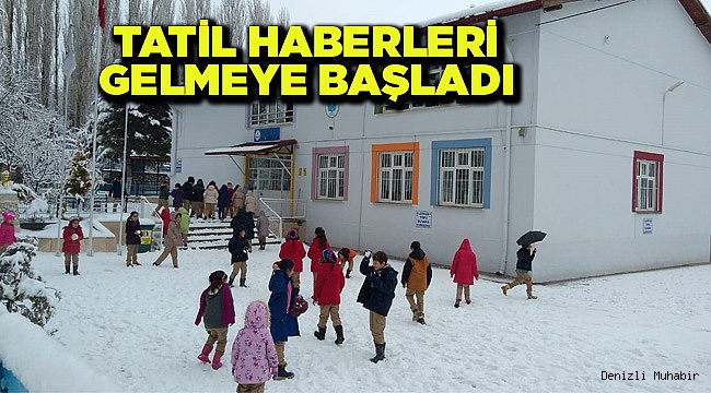 11 İLÇEDE OKULLAR TATİL