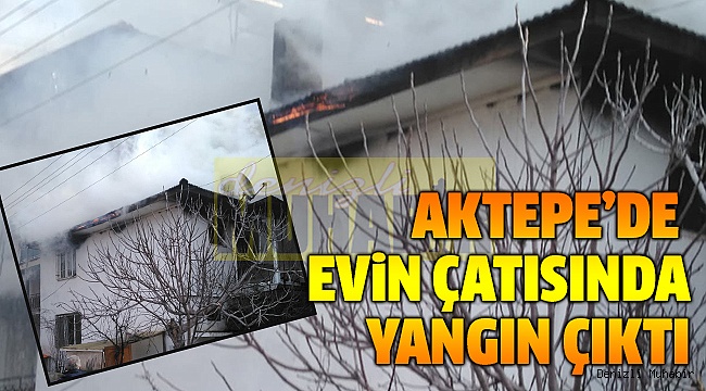 İKİ KATLI EVDE MADDİ HASAR MEYDANA GELDİ