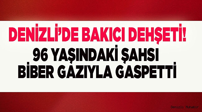 Kadın bakıcının 96 yaşındaki kişiyi gasbettiği iddiası