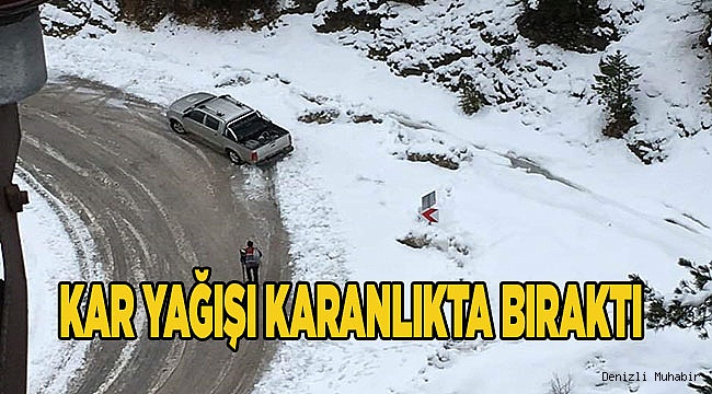 KAR YAĞIŞI KARANLIKTA BIRAKTI