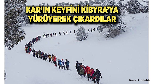 Karın tadını antik kent Kibyra’ya yürüyerek çıkarttılar