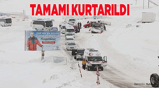  Kayak merkezinde mahsur kalan 200 kişi tahliye edildi 