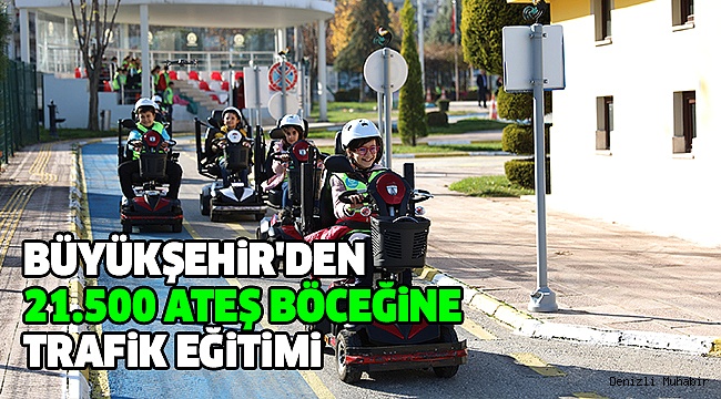 TRAFİK KURALLARINI EĞLENEREK ÖĞRENDİLER