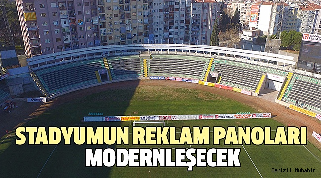 YENİ REKLAM PANOLARI TAKILMAYA BAŞLANDI