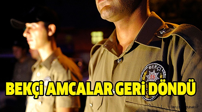 4 İLÇEDE 24 BEKÇİ GÖREVE BAŞLADI
