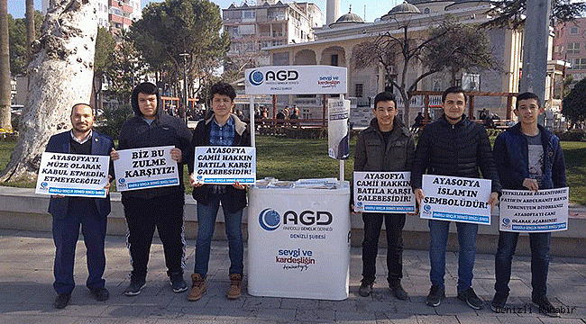 AGD’Lİ GENÇLER AYASOFYA’NIN YENİDEN CAMİ OLMASINI İSTİYOR