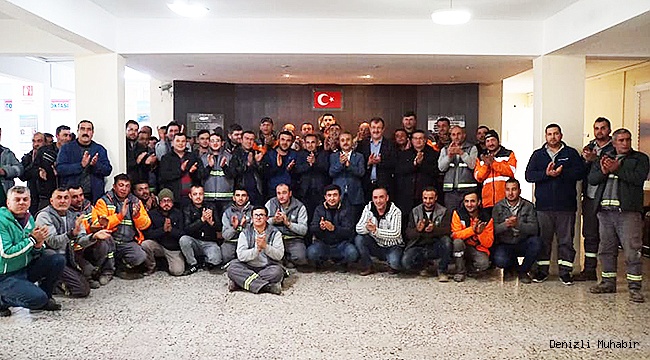 ÇİVRİL BELEDİYESİ İŞÇİLERİN YÜZÜNÜ GÜLDÜRDÜ