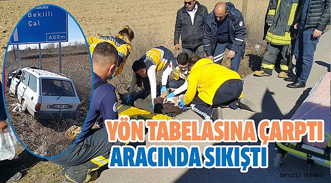 ÇİVRİL’DE KAZA:1 YARALI