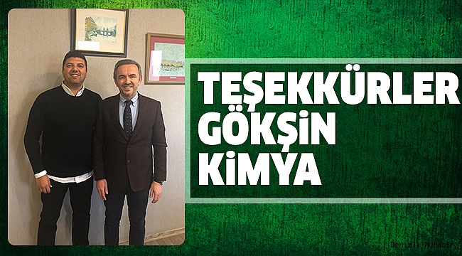 GÖKŞİN KİMYA İLE TEK MAÇLIK FORMA SPONSORLUĞU