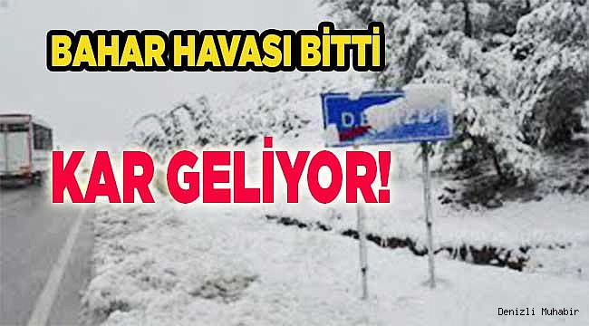 Meteoroloji'den Denizli İçin Kar Uyarısı!