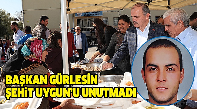 PAMUKKALELİ ŞEHİT UYGUN İÇİN HAYIR YEMEĞİ
