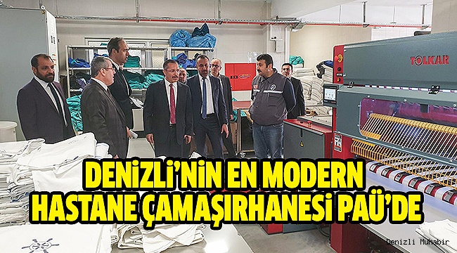 PAÜ’DEN ÇEVRE DOSTU HASTANE ÇAMAŞIRHANESİ