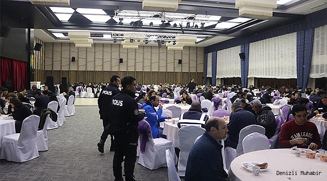 Polise açık büfe kahvaltı