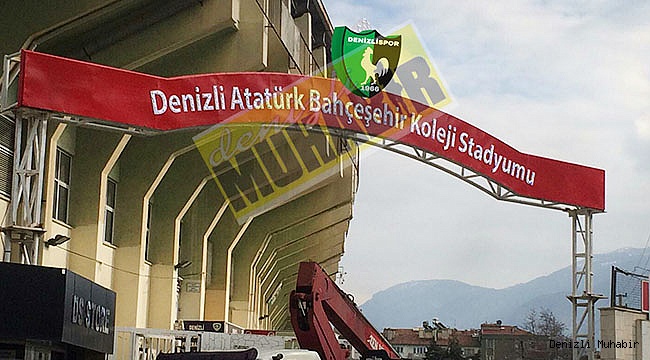 STADYUMUN YENİ TABELASI ASILDI