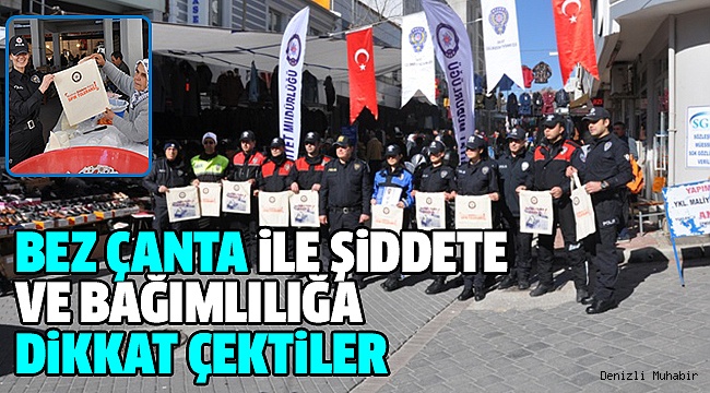 TAVAS EMNİYETİNDEN KAMU SPOTLU BEZ ÇANTA