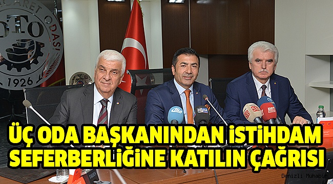 3 ODA BAŞKANINDAN ORTAK AÇIKLAMA