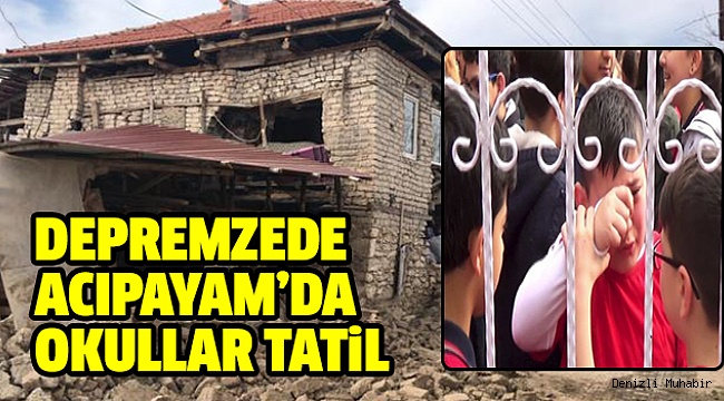 ACIPAYAM’DA PAZARTESİ DE OKUL YOK
