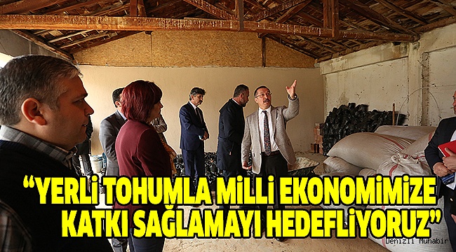 BAĞ, ÇAL’DA KURULAN TOHUM MERKEZİNİ İNCELEDİ