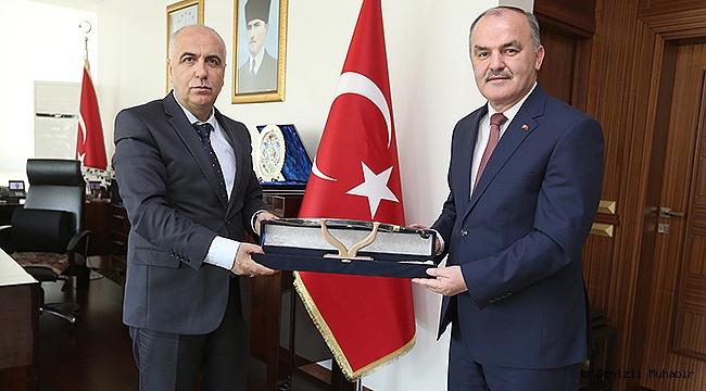 BAŞKAN GÜRLESİN’DEN KENT PROTOKOLÜNE VEDA ZİYARETİ