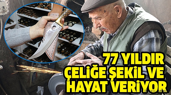 BIÇAKÇI ALİ USTA 77 YILDIR ÇELİK DÖVÜYOR