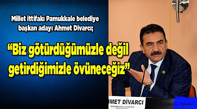 Biz götürdüğümüzle değil getirdiğimizle övüneceğiz