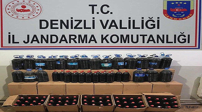 ÇİVRİL’DE BİN 263 LİTRE ŞARAP YAKALANDI