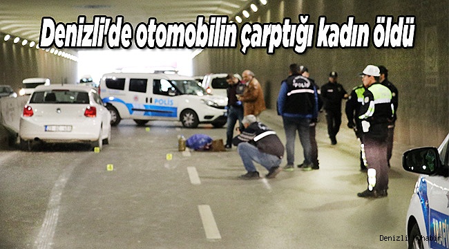 Denizli'de otomobilin çarptığı kadın öldü 