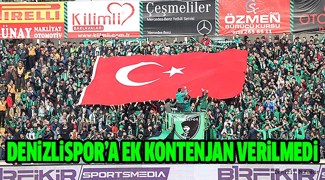 DENİZLİSPOR’UN TALEBİ REDDEDİLDİ