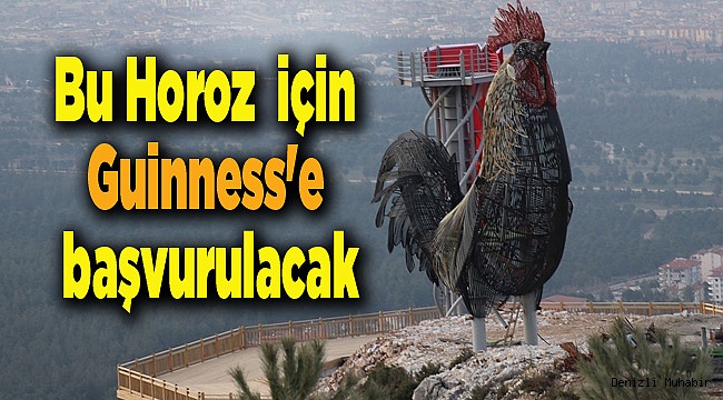Horoz heykeli için Guinness'e başvurulacak