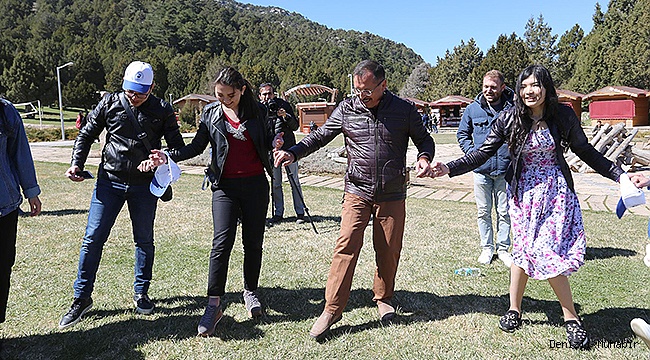 REKTÖR BAĞ İLE KEYİFLİ BİR GÜN GEÇİRDİLER