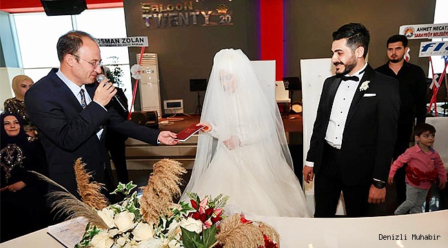 BAŞKAN ÖRKİ, İLK NİKAHINI KIYDI