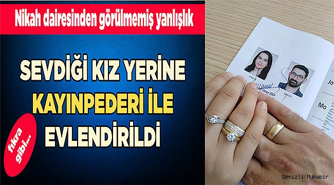 Damat, yanlışlıkla kayınpederi ile evlendirildi